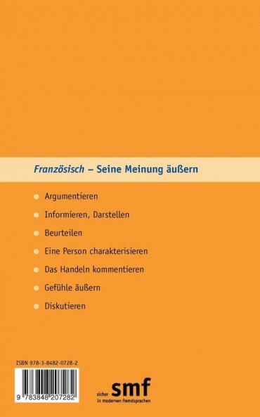 Französisch - seine Meinung äußern