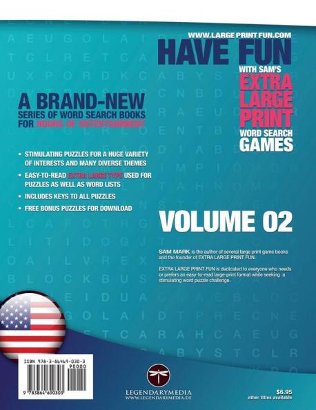 Sam's Extra Large-Print Word Search Games