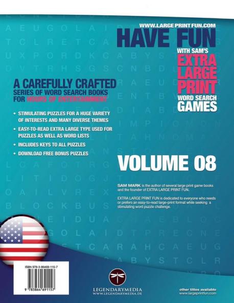 51 Word Search Puzzles Volume 8