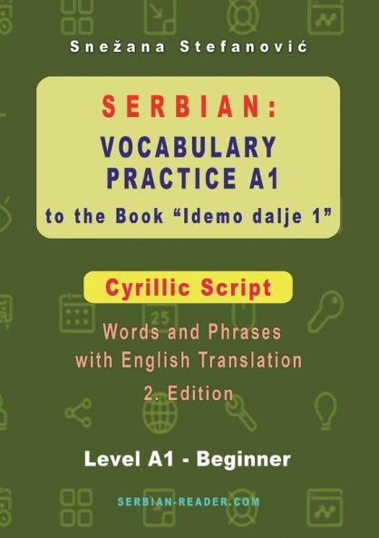 Serbian Vocabulary Practice A1 to the Book 'Idemo dalje 1' - Cyrillic Script