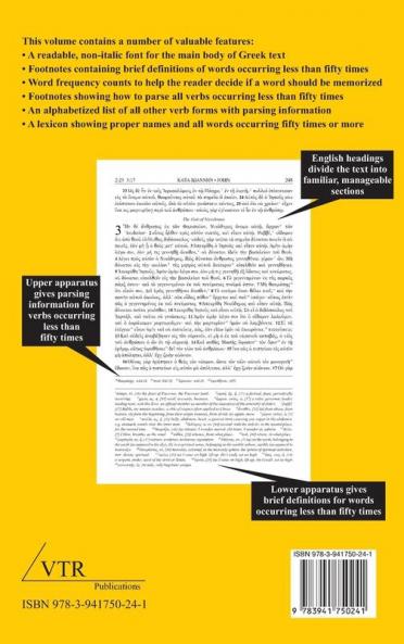 The Greek New Testament for Beginning Readers: Byzantine Textform & Verb Parsing