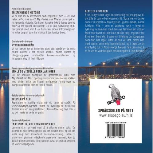 Mysteriet om Nils. Lær norsk med en spennende historie. Norskkurs for deg som kan noe norsk fra før (nivå B1-B2).