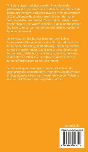 Till Eulenspiegel: Ein Kurzweiliges Buch von Till Eulenspiegel aus Dem Lande Braunschweig (Wie er Sein Leben Vollbracht Hat)