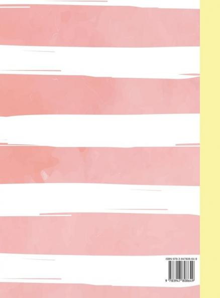 2021 Annual Planner Weekly Monthly: 12 Month Hardcover Planner 2021 - 8.5" x 11" January - December 2021 - 2 Pages per Week - Pink Stripes