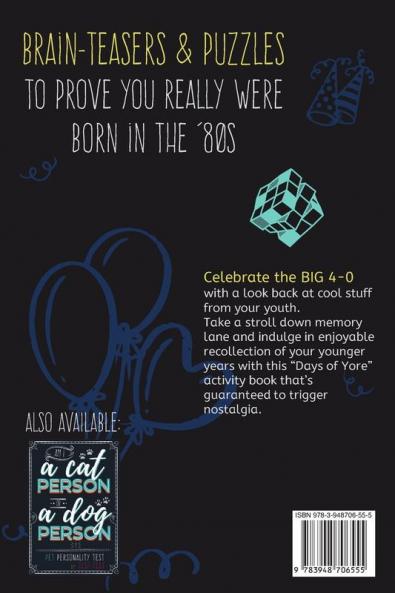 My Flashback 40th Birthday Quiz Book