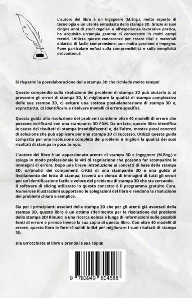 Risoluzione dei problemi di stampa 3D