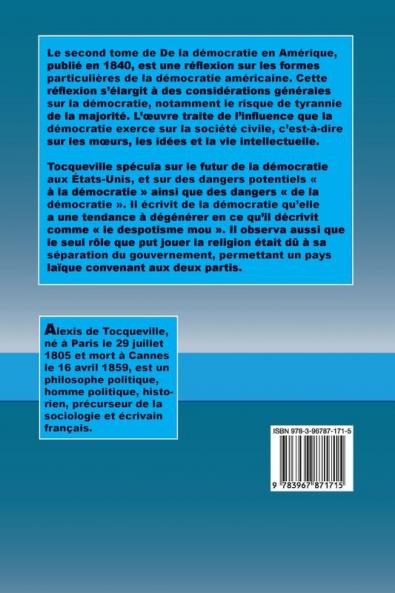 De la démocratie en Amérique: Tome II