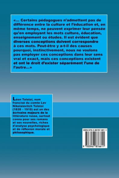 L'Education et la culture