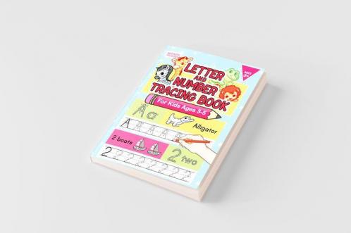 Letter And Number Tracing Book For Kids Ages 3-5