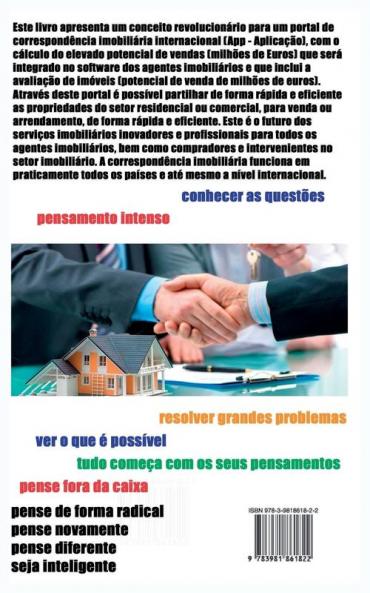 Ideia de correspondência imobiliária inovadora