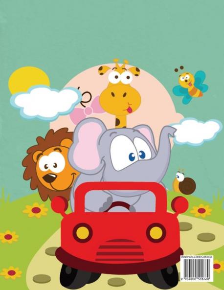 Animales Libro para Colorear para Ninos Edad 3+: Libro para colorear de animales para niños pequeños jardín de infancia y preescolar: Gran libro de ... insectos y criaturas marinas para colorear.