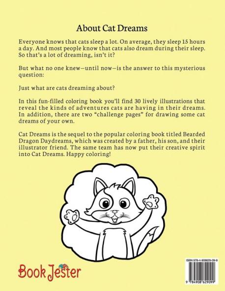 Cat Dreams Coloring Book