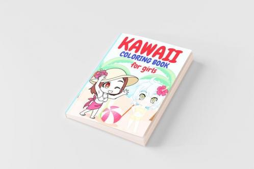 KAWAII COLORING BOOK FOR GIRLS