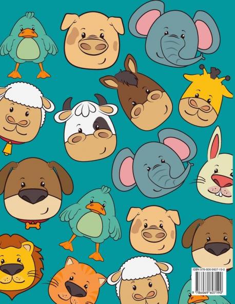 Animal Coloring Book Kids 4-12: Coloring Book for Children -Books for Kids - Happy Animals Coloring Pages - Fun Coloring Books for Toddlers ( Boys / Girls)