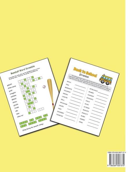 Word Scramble Puzzle Book for Adults
