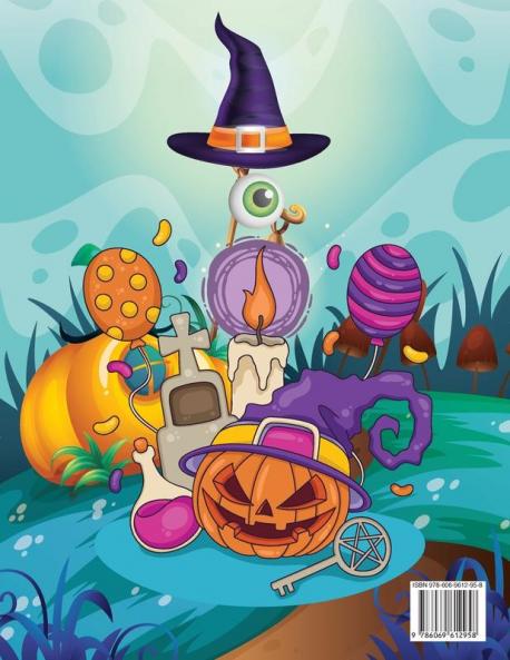 Halloween Activity Book for Kids Ages 4-8: A Halloween games book for kids Coloring Dot to Dot Mazes Puzzles Word Search and more!