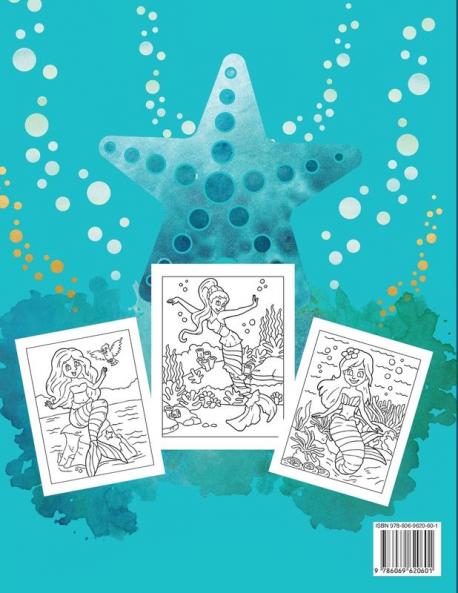 Mermaids Coloring Book for Girls: Amazing Coloring Book With Magical Mermaids Illustrations 42 Cute And Unique Coloring Pages For Kids Ages 4-8 9-12 - Big Mermaid Fantasy Coloring Pages For Girls
