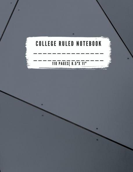 College Ruled Notebook: College Ruled Notebook for Writing for Students and Teachers Girls Kids School that fits easily in most purses and ... for great contrast and ease of writing and