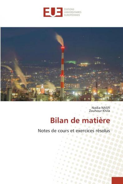 Bilan de matière