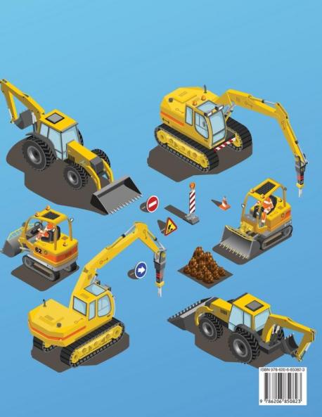 Vehículos de Construcción Libro de Colorear para Niños