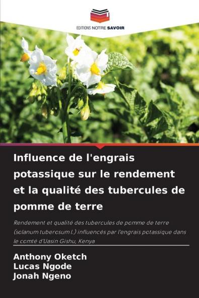 Influence de l'engrais potassique sur le rendement et la qualité des tubercules de pomme de terre