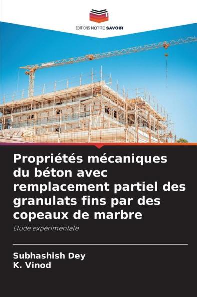 Propriétés mécaniques du béton avec remplacement partiel des granulats fins par des copeaux de marbre