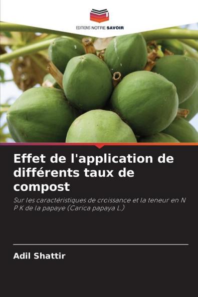 Effet de l'application de différents taux de compost