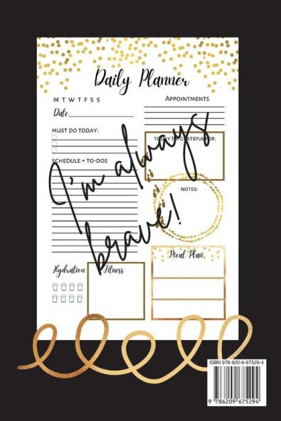 About Me Collect Happy Days The Plan for my Life!: Elegant Planner with Inspirational Cover (6x9) Page a Day with Prompts Organizers Appointment Books