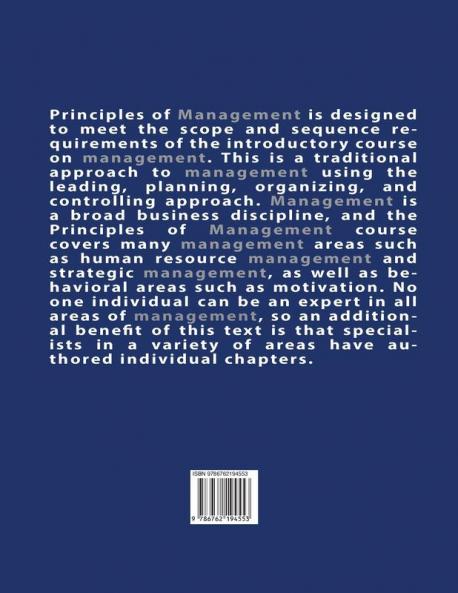 Principles of Management