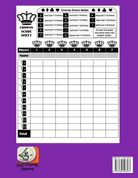 Crowns Score Sheet