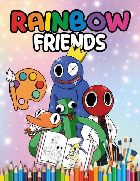 Rainbow Friends coloring book