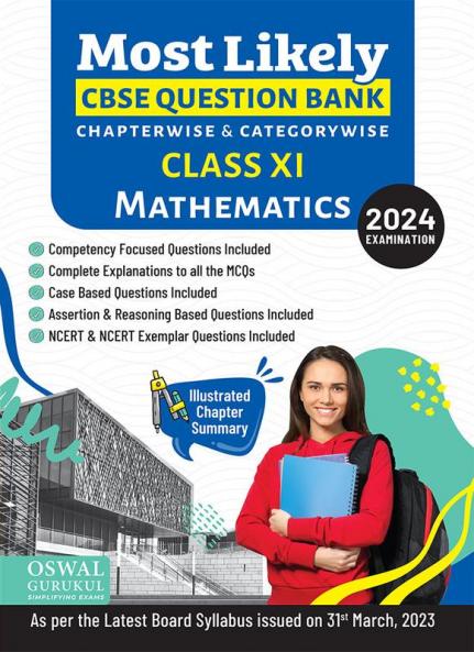 Oswal - Gurukul Mathematics Most Likely CBSE Question Bank : Class 11 Exam 2024