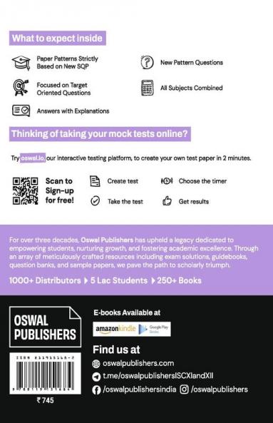 Gurukul 36 Sample Question Papers for ISC Commerce Stream Class 12 Exam 2024 : Solved New Specimen Questions (English I & II Maths Economics Commerce Accounts Physical Edu Comp Sc.)