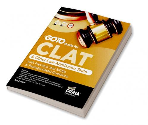 Go To Guide for CLAT & other Law Admission Tests with Previous Year MCQs & Passage based Questions 5th Edition | Must for AILET & SLAT LLB Law Exams