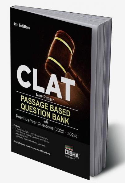 CLAT New Pattern Passage Based Question Bank with Previous Year Questions (2020 - 2024) 4th Edition | Useful for AILET SLAT LLB Law Exams