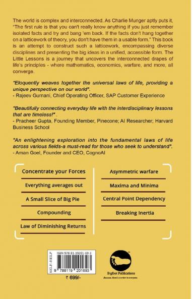 The Little Lessons : Notes on Laws of Life Through Math Economics Warfare and Beyond Volume 1
