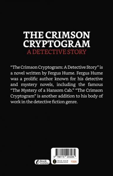 The Crimson Cryptogram A Detective Story
