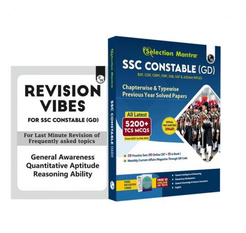 PW Selection Mantra for SSC Constable GD Exam 2025 Chapterwise and Typewise PYQs Till 2024 l GK Reasoning English and Elementary Maths) with 20 Practice Sets | Revision Vibes