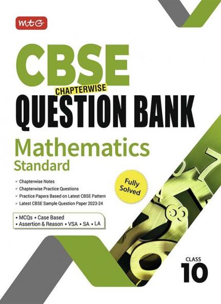 MTG CBSE Class 10 Mathematics Chapterwise Question Bank For 2023-2024 Exam