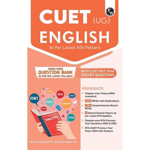 CUET (UG) English Test 2024 Chapterwise & Topicwise Question Bank with Past Year Questions and Mock Test