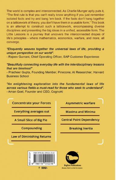 The Little Lessons : Notes on Laws of Life Through Math Economics Warfare and Beyond | Volume 1