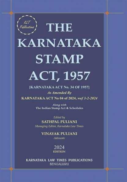 The Karnataka Stamp Act 1957(2025 Second Edition)