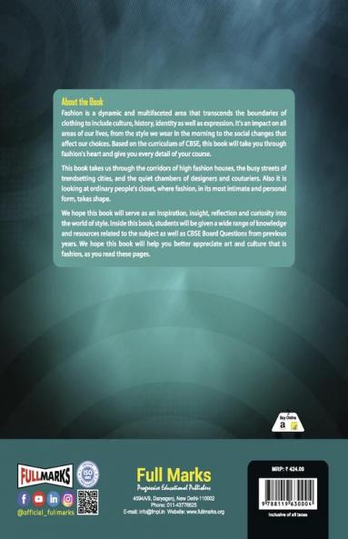 A Textbook of Fashion Studies Class 12 (Skill Education- Code 837) for CBSE 2024-25
