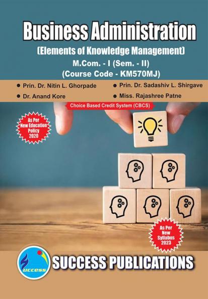 Elements of Knowledge ManagementFirst Year M.ComSem-II-English