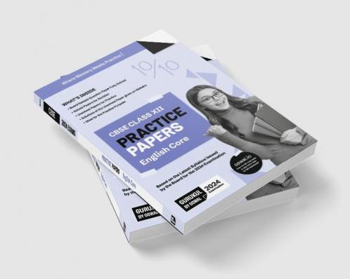 Gurukul English Core Practice Papers for CBSE Class 12 Board Exam 2024 : Fully Solved New SQP Pattern March 2023 Sample Papers Unsolved Papers Latest Board Syllabus