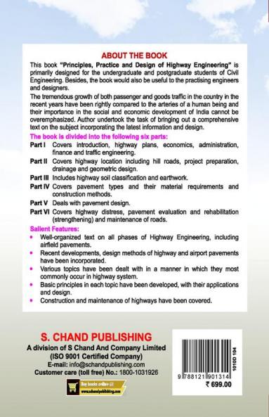 Principles Practice and Design of Highway Engineering