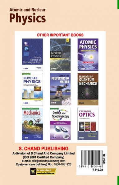 ATOMIC AND NUCLEAR PHYSICS