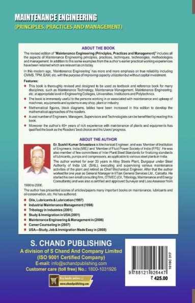 MAINTENANCE ENGINEERING PRINCIPLES PRACTICES & MANAGEMENT