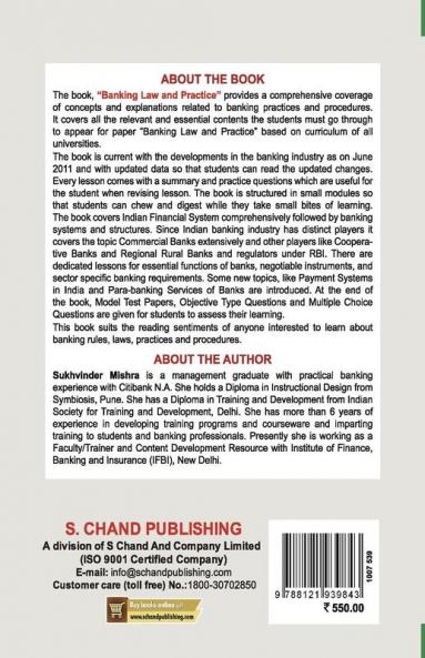 BANKING LAW AND PRACTICE