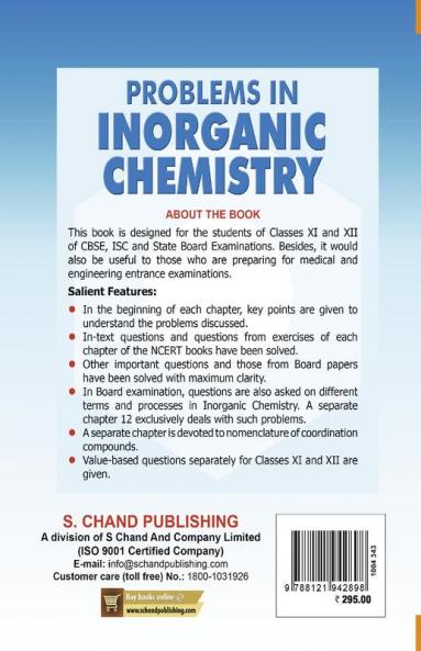 PROBLEMS IN INORGANIC CHEMISTRY